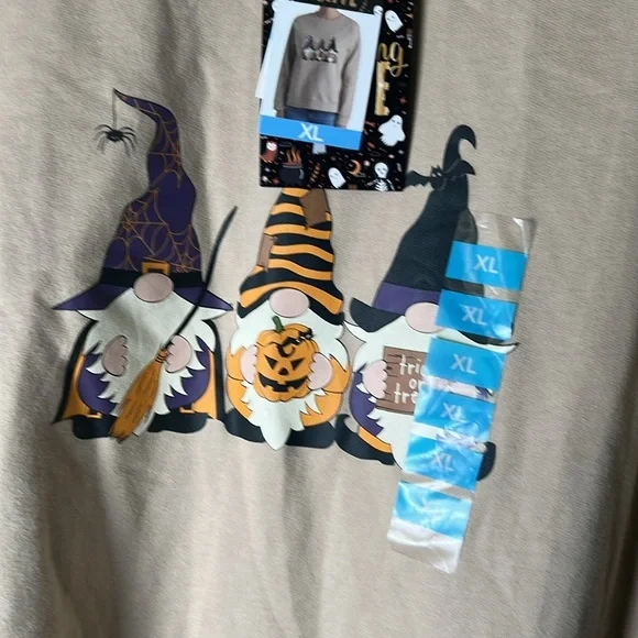 Feeling festive Beige Graphic Men's / Women’s Sweater - Picture 2 of 5